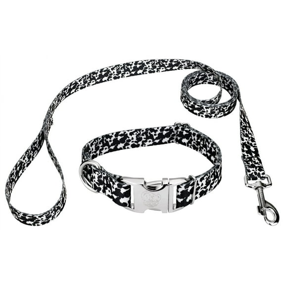 Country Brook Petz® Premium Dairy Cow Dog Collar and Leash, Medium