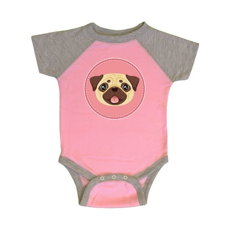 

Inktastic Cute Pug Dog Gifts Gift Baby Girl Bodysuit