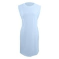 thumbnail image 5 of Jamsmile Womens Tshirts Sleeveless Dress Summer Round Neck Dress With Side Slits Pocket Summer Loose Fit Plain Mini Dress, 5 of 5