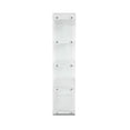 thumbnail image 4 of Milan 47.24" Contemporary Glass and Wood Bookcase in Clear/White, 4 of 6
