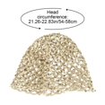 thumbnail image 2 of Byfri Sequin Crochet Skull Cap Hollow Out Summer Beanie Hat for Beach Parties Beige 54-58cm, 2 of 7