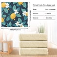 thumbnail image 6 of Yayeee 6 Pack Kitchen Dish Cloths Set for Washing Soft Drying Absorbent Microfiber Towels, Lemon Leaves, 6 of 9