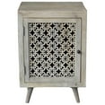thumbnail image 2 of Pemberly Row Contemporary Solid Wood Hand-Carved Nightstand in Natural, 2 of 3
