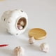 thumbnail image 4 of Recipiente para ajo, contenedor de ajo ventilado , contenedor de almacenamiento de cerámica con bambú, 4 of 8
