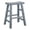 Blue, variant on Sunny Designs Marina 24" Mahogany Wood Saddle Seat Stool in Black (Set of 2)