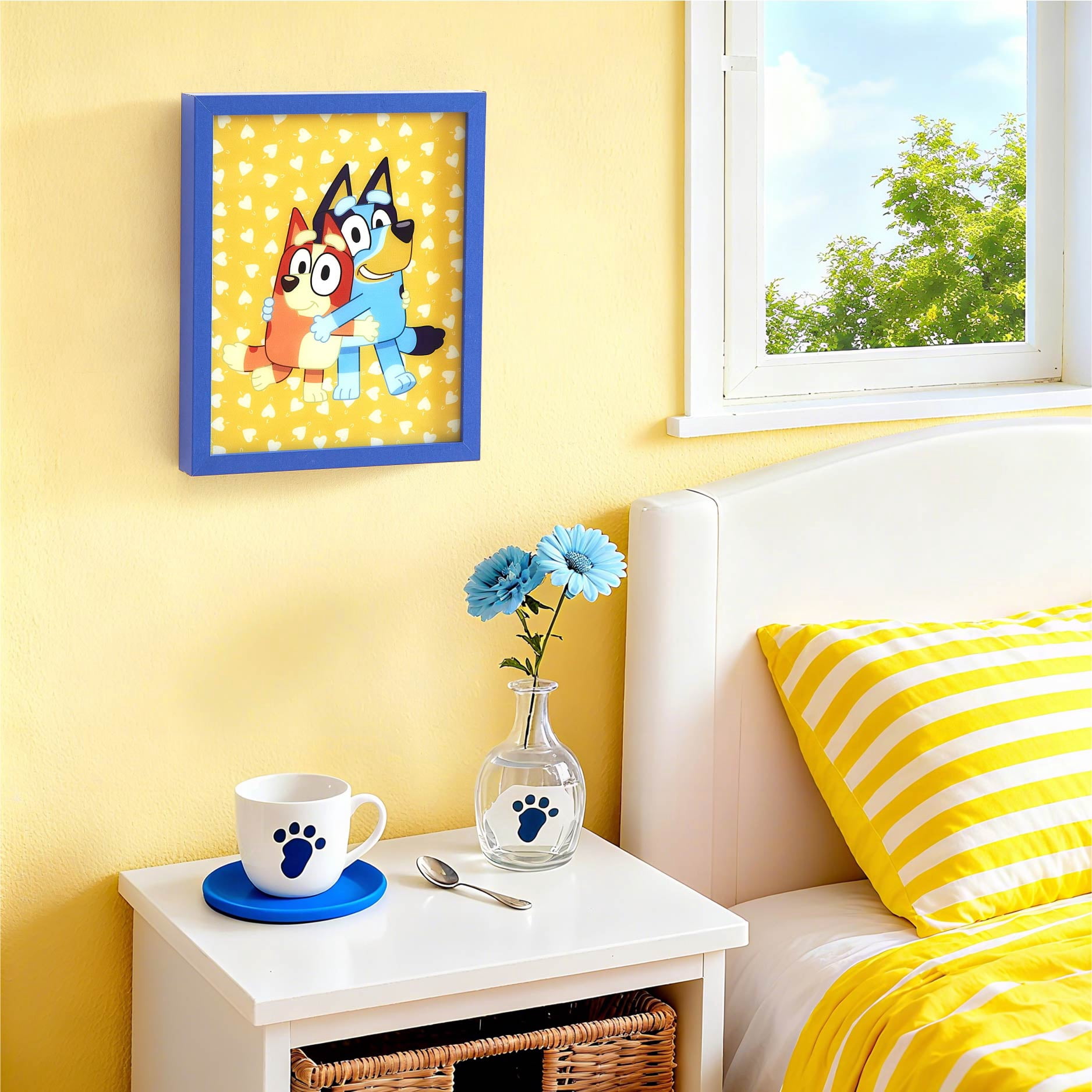 Bluey & Bingo Kids' Light-Up MDF Wall Art