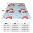 thumbnail image 3 of Fuzoiu merry Christmas rabbit Print Ultra-Soft Micro Fleece Blanket,All Seasons Flannel Throw, Lightweight Blanket for Bed, Sofa, Couch, Movie Night, Camping, and Travel-40"x30", 3 of 7