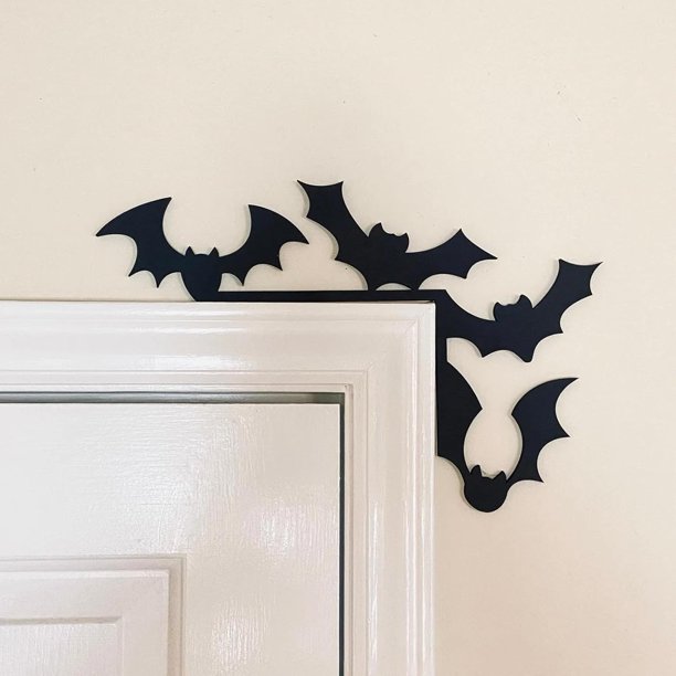 Adorno de metal para puerta de Halloween, decoración del hogar de Halloween, letrero de calabaza, decoración de esquina de puerta de ventana de mesa de Halloween para decoración del hogar de fiesta de