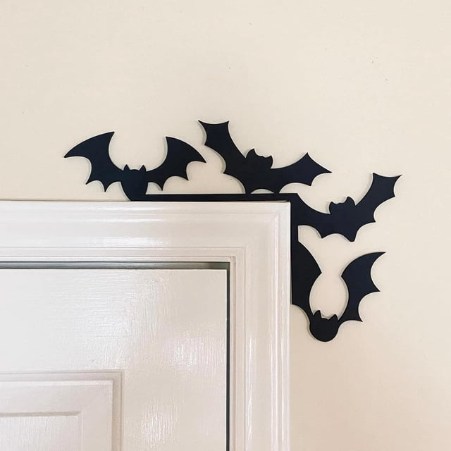 Adorno de metal para puerta de Halloween, decoración del hogar de Halloween, letrero de calabaza, decoración de esquina de puerta de ventana de mesa de Halloween para decoración del hogar de fiesta de