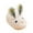 White, variant on Toddler Girls Boys Fuzzy Plush Bunny Slippers Winter Warm Flece Indoor House Shoes Non-Slip Flat Sole 𝖢ozy Animal Design
