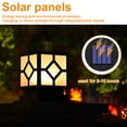 thumbnail image 3 of 4Pcs Solar Light Replacement Top 1.2V IP65 Waterproof LED Solar Panel Lantern Lid Light Durable Outdoor Solar Top Replacement Parts for Patio, 3 of 7