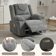 thumbnail image 4 of Soonbuy Oversized Recliner Chair for Adults with Vibration Massage and Lumbar Heating,360° Swivel Rock Recliner Chairs Single Sofa for Living Room, 4 of 9