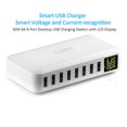 thumbnail image 4 of Cargador USB inteligente de 8 puertos 50W 8A Concentrador USB multipuerto con pantalla LCD Abanopi Cargador, 4 of 7