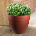 thumbnail image 2 of Jacinto Recycled Plastic Planter, 10 inch Opening Diameter, Red Color, 2 of 7