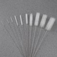thumbnail image 5 of WHAMVOX 10pcs Nylon Tube Cleaning Brush for Drinking Straws Glasses Keyboards Jewelry Cleaning (White), 5 of 8