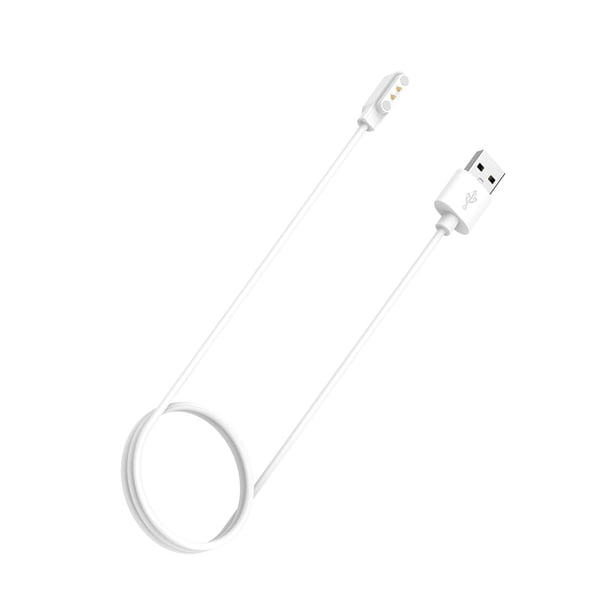 Cable de carga USB con adaptador de base magnética para reloj inteligente Oww206 Oww208 para Oppo blanco