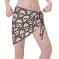 thumbnail image 3 of KLL funny Skull star Print Women's Sarong Coverups Short Bathing Suit Wrap Skirt Beach Wrap Swimsuit Cover Ups, 3 of 6