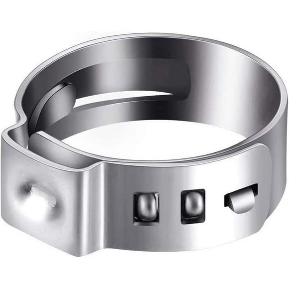 24 Packs 1 inch PEX fittings,PEX crimp rings, Stainless Steel Cinch Crimp Rings Pinch Clamps for PEX Tubing Pipe Fitting Connections