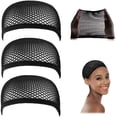 thumbnail image 1 of 2 redes para peluca (negras), gorra para peluca para cabello largo, gorra para peluca de red para hacer pelucas, 1 of 5