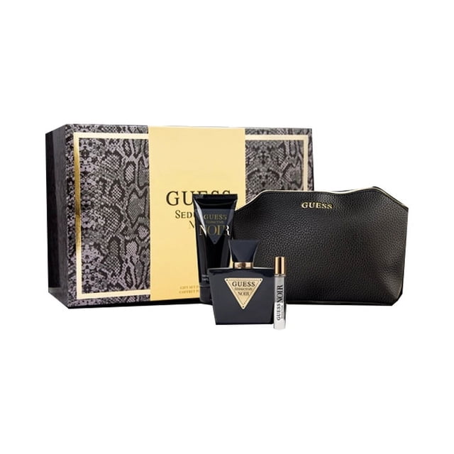 Set 4 Piezas Guess Seductive Noir EDT Mujer Eau de Toilette Ámbar Floral