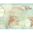 thumbnail image 3 of Chesapeake Quinten Brown Shells Border Prepasted Non Woven Blend Wallpaper, 7.75-in by 15-ft, 9.7 sq. ft., 3 of 3