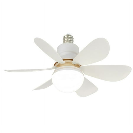 

E27 Ceiling Fan with LED Light 30W AC86-265V 110V 220V Fan Light for Indoor Office Market White Lights Chandelier Fan LHM