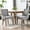 Gray, variant on Ultra Side Dining Chair (2pcs) - Gray Fabric With Solid Wood Legs & Stylish Bronze Nail Head (2) Robust Firm Distinctive
