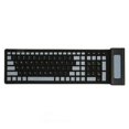 thumbnail image 1 of Silicone Keyboard 107 Keys Waterproof Dustproof Folding Two Colors 2.4G Wireless USB Soft Silicone Silent Keyboard, 1 of 4