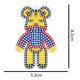 thumbnail image 1 of Cuadros Decorativos Llavero de mosaico de diamantes DIYllavero de taladro de punto de oso de cristal para colgante de bolso de niña Ndcxsfigh Nuevos Originales, 1 of 3