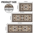 thumbnail image 2 of TECHVIDA Kitchen Rugs 3 Piece,Kitchen Mats for Floor, Non-Slip Machine Washable Rugs, Boho Farmhouse Hallway Doormat for Holiday, 2 of 9