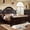 Dark Walnut + Solid Wood + Wood + Casual + Contemporary + Transitional-1, variant on Luckynote Queen Panel Bed 1pc Contemporary Style Dark Walnut Bedroom Furniture Formal Floral Design in Headboard