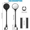 thumbnail image 4 of Bike Mirrors, 1 Pair 360 Rotatable Bicycle Handlebar Mirrors, Wide Angle Rear View Mirrors, Convex Cycle Wing Mirrors -Qin, 4 of 5