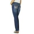 thumbnail image 2 of WallFlower Women's Luscious Curvy Bootcut Mid-Rise Insta Stretch Juniors Jeans (Standard and Plus), 2 of 5