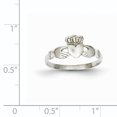 thumbnail image 2 of 14K White Gold Ladie's Claddagh Ring, 2 of 2