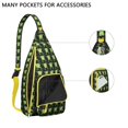 thumbnail image 2 of Abstract Art Sling Backpack - Modern Gallery Style Print Crossbody Bag, Fashionable for Work & School, 2 of 4