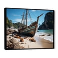 thumbnail image 2 of Designart "Tranquil Waters of Krabi's Coastal Cradle I" Coastal Framed Wall Art - Coastal Blue Coastal Beach Bedroom Framed Canvas Wall Art, 2 of 6