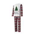 thumbnail image 4 of Christmas Family Pajamas, Long Sleeve Tops + Trousers / Romper / Pet Clothing, Letter Tree Loose Version Holiday, 4 of 10