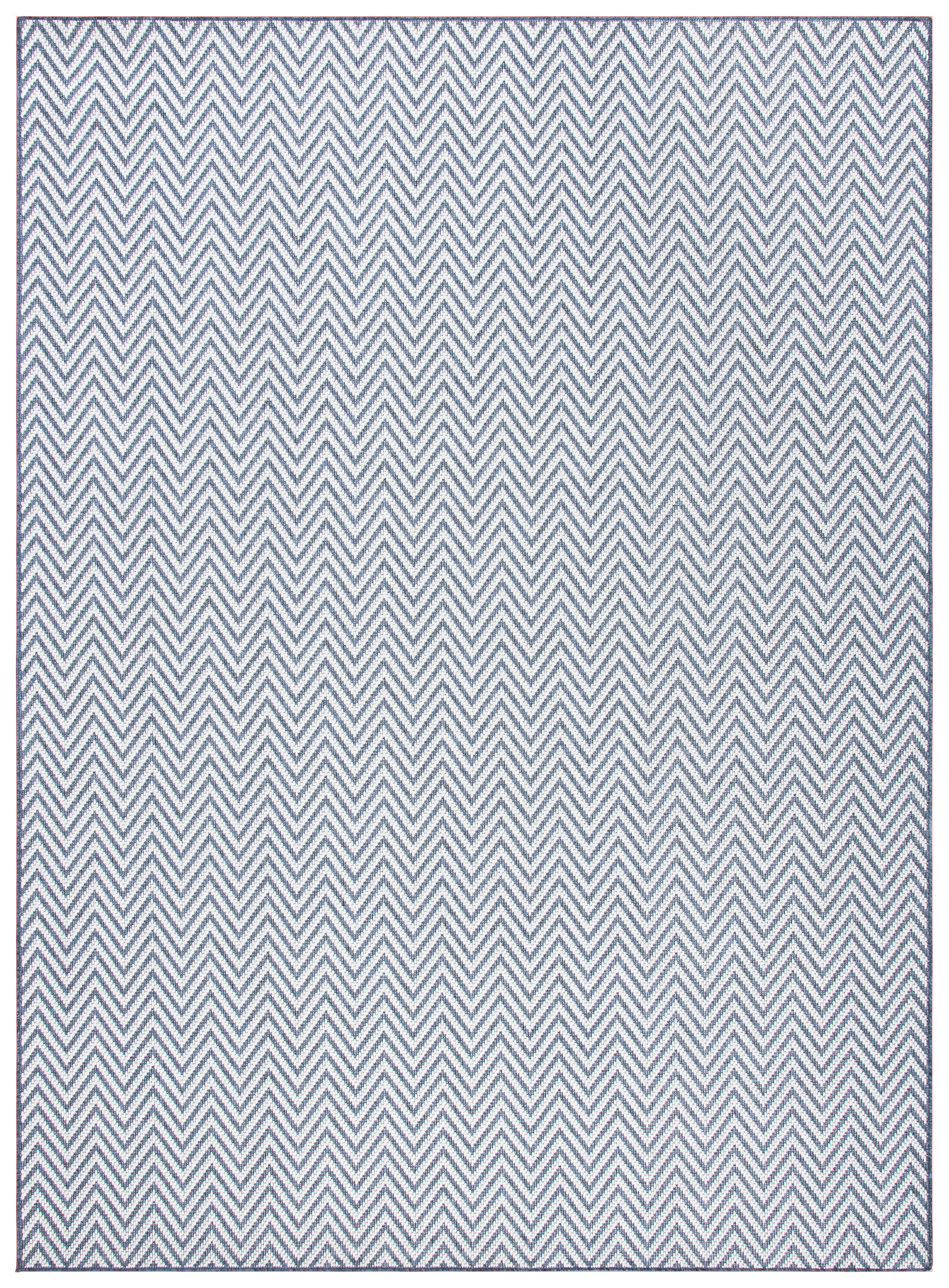 SAFAVIEH Machine Washable Rug Indoor/Outdoor Bermuda Collection - Bermuda Kandace Geometric Machine Washable Indoor/Outdoor Area Rug, Blue/Cream, 9' x 12'