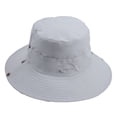 thumbnail image 2 of Men's Bushmaster Sun Protection Floppy Visor Bucket Hat (White), 2 of 2