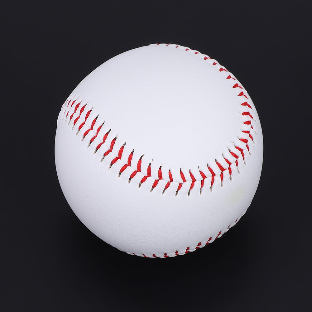 10 Baseballs Soft Leather Balls Softball Training Exercis Outdoor Sports Game 