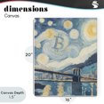 thumbnail image 4 of Stupell Industries Contemporary Crypto Lunar Glow Canvas Art, 16 x 20, by Svetlana Aleynikova, 4 of 8