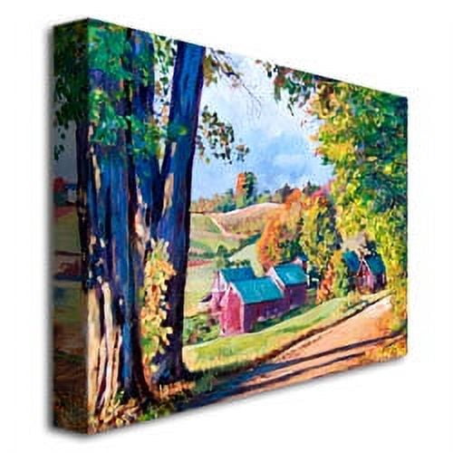 David Lloyd Glover 'Road to Jenne Farm, Vermont' Canvas