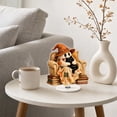 thumbnail image 5 of Halloween Ghost Decorations, 360 Degree Rotating 2D Ghost Figurine with Cute Desktop Design, Halloween Tabletop Ornament for Home Office Classroom Party Decor Spooky Holiday Display, 5 of 7
