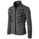 thumbnail image 1 of Ropa gótica Steampunk para hombre, chaquetas militares, chaqueta Medieval Vintage, cuello levantado, abrigo de Rock, abrigo Retro Punk, 1 of 4