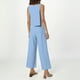 thumbnail image 2 of Conjunto de dos piezas de lino liso para mujer: chaleco sin mangas y pantalones de cintura alta y pierna ancha, bolsillos laterales, ropa informal de verano - Tallas S-XXXXL, 2 of 6