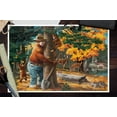 thumbnail image 2 of Smokey Bear, Hugging Tree, Vintage Poster (12x18 Wall Art Poster, Room Decor), 2 of 3