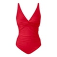 thumbnail image 4 of Afdoent Women's One Piece Swimsuits Women Strapless Swimsuit Bandeau Bathing Suit Summer Beach Swimwear, 4 of 5