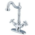 thumbnail image 2 of Kingston Brass Heritage Two-Handle Vessel Sink Faucet Antique Brass Antique, 2 of 5