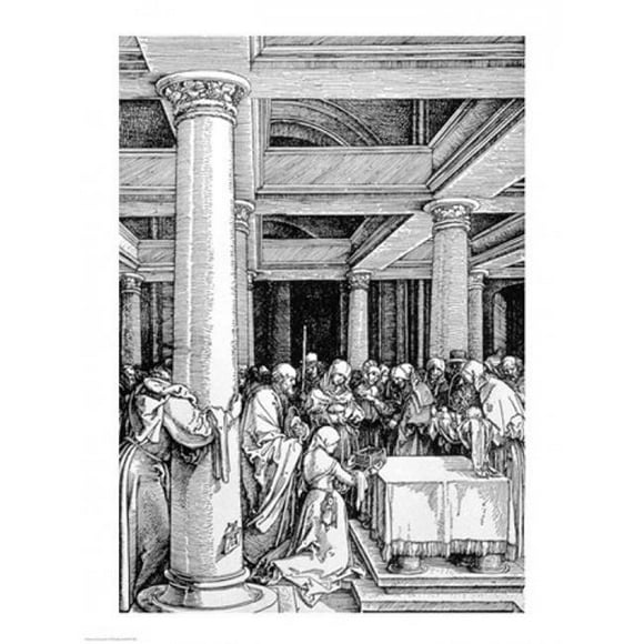 Posterazzi BALXAM77588LARGE The Presentation in The Temple Poster Print by Albrecht Durer - 24 x 36 in. - Large