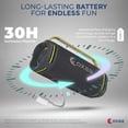 thumbnail image 3 of OXAA StormOX 40W Portable Bluetooth Speaker – 30H Playtime, IP67 Waterproof, Deep Bass Dual Woofers, TWS Pairing, Type-C Charging, Outdoor Wireless Speaker for Travel & Parties, 3 of 7